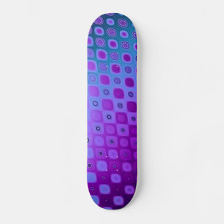 Skate Painel de controle do padrão retro roxo azul