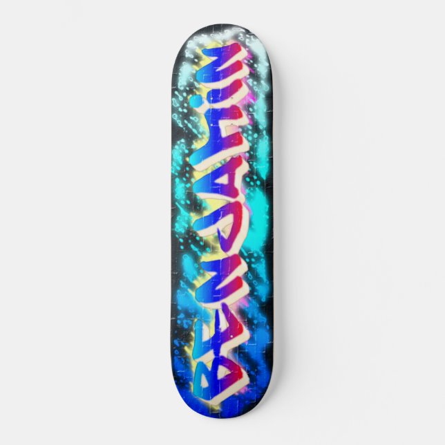 Skate Painel de Grafite Personalizado BENJAMIN (Frente)