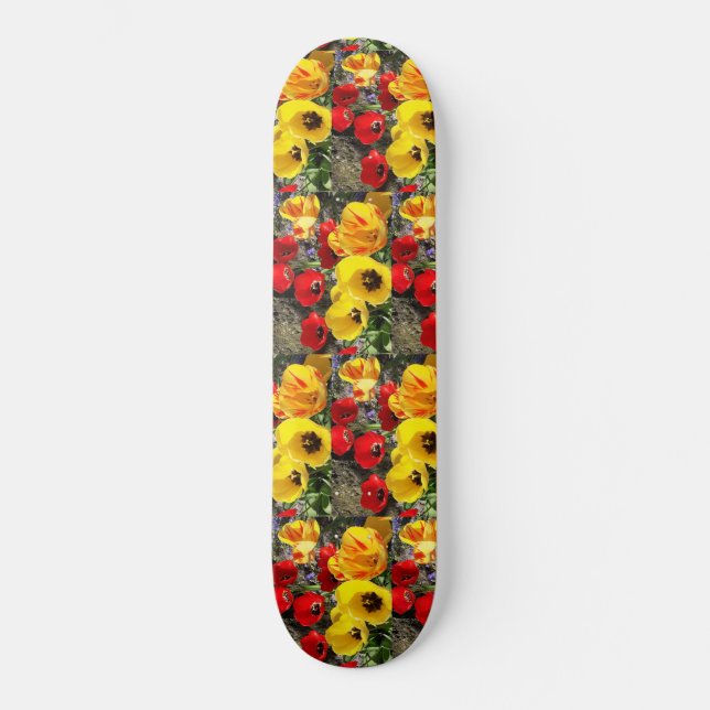 Skate Painel de navegação Amarelo e Vermelho (Frente)
