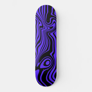 Skate Painel de ondas preto e azul ou escolha cor