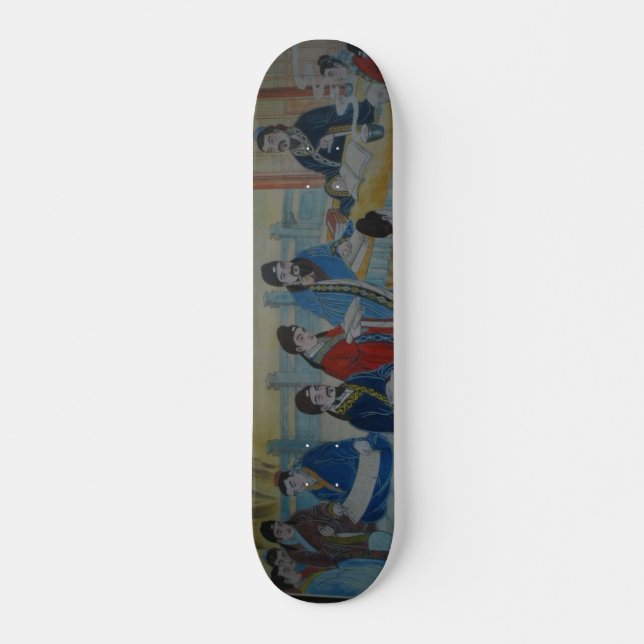 Skate Painel de Pintura Mural Chinês (Frente)