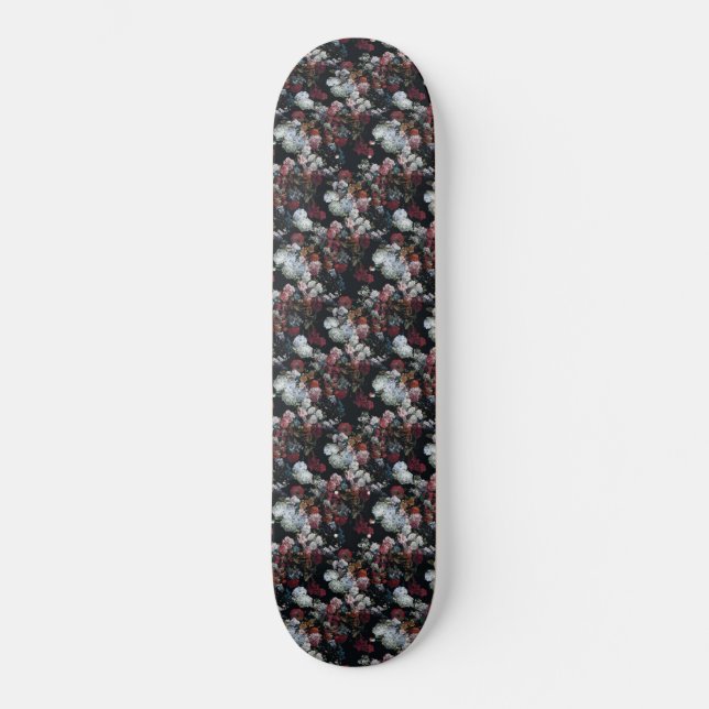 SKATE PAINEL FLORAL DE PADRÕES DE BUQUÊ PINTADO (Frente)