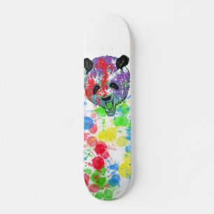 Skate Paint Splash Panda Colorida