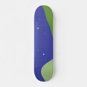 Skate paisagem abstrato arte