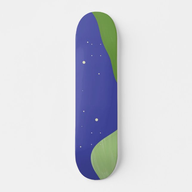 Skate paisagem abstrato arte (Frente)
