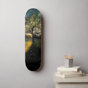 Skate Paisagem com sonhos de vagalumes mágicos