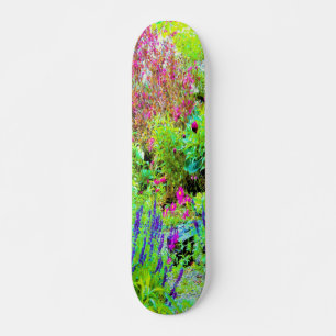 Skate Paisagem de Jardim Verde Primavera com Peonies