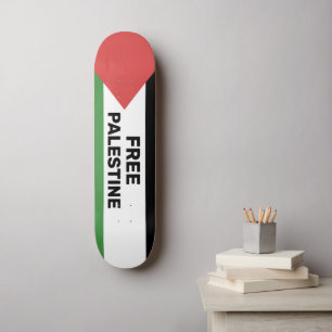 SKATE PALESTINA GRATUITA SINALIZADA VERMELHO PRETO VERDE