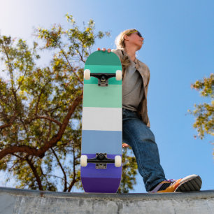 Skate Paleta da bandeira de homens gays trans-inclusivos