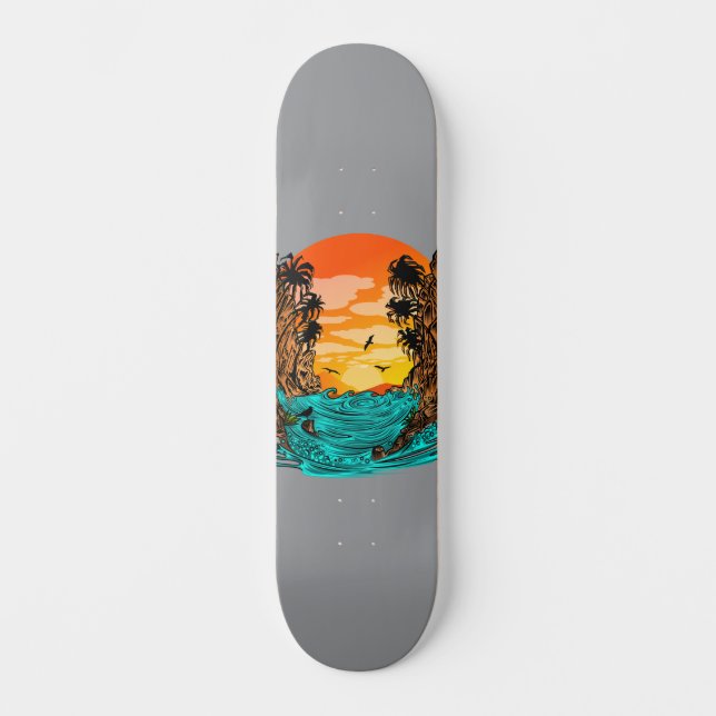 Skate Palm Tree Sunset (Frente)