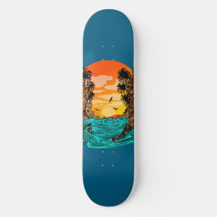 Skate Palm Tree Sunset