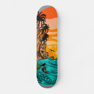 Skate Palm Tree Sunset