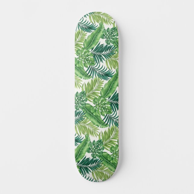 Skate Palma Tropical Verde Folha Monstera (Frente)