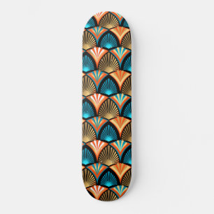 Skate Palmeira geométrica deixa padrão de ouro na Arte D