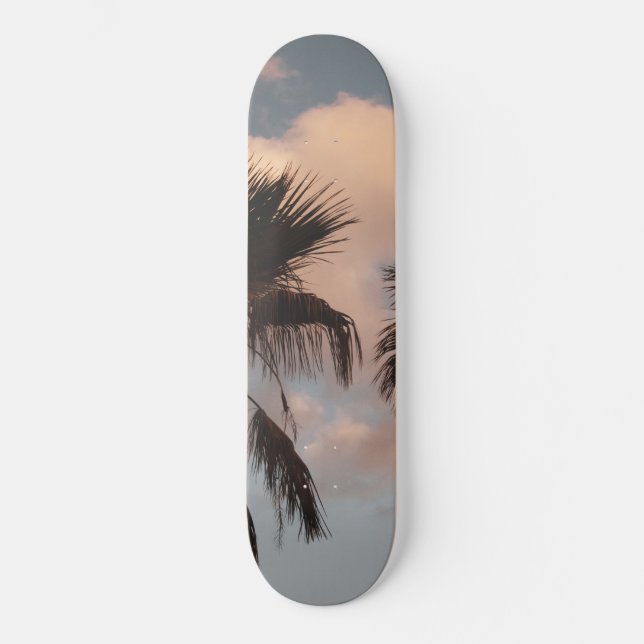 Skate Palmeiras Sunset #1 #tropical #wall #decor #art (Frente)