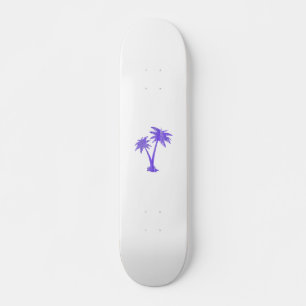Skate Palmeiras Tropicais Silhouette Preta