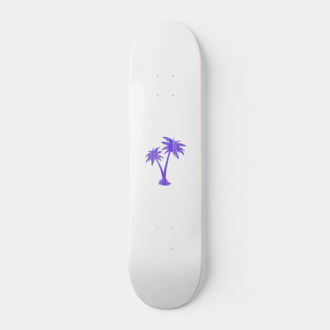 Skate Palmeiras Tropicais Silhouette Preta (Frente)