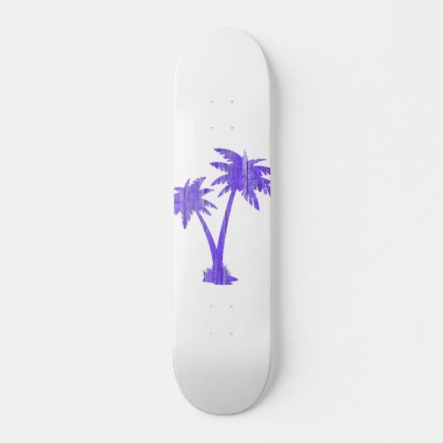 Skate Palmeiras Tropicais Silhouette Preta (Frente)