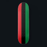 Skate Pan-African Flag<br><div class="desc">This design features the Pan-African flag (also known as the Black Liberation flag, the UNIA flag or the African-American flag), which is a tri-color flag consisting of three horizontal bands of red, black and green. The Universal Negro Improvement Association and African Communities League (UNIA-ACL) formally adopted it on August 13,...</div>