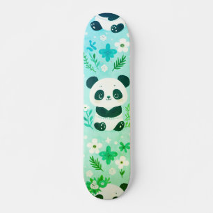 Skate Panda Bear Pattern Green Impressão