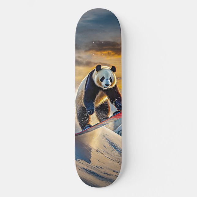Skate Pandas no Snowboards Design por Rich AMeN Gill (Frente)