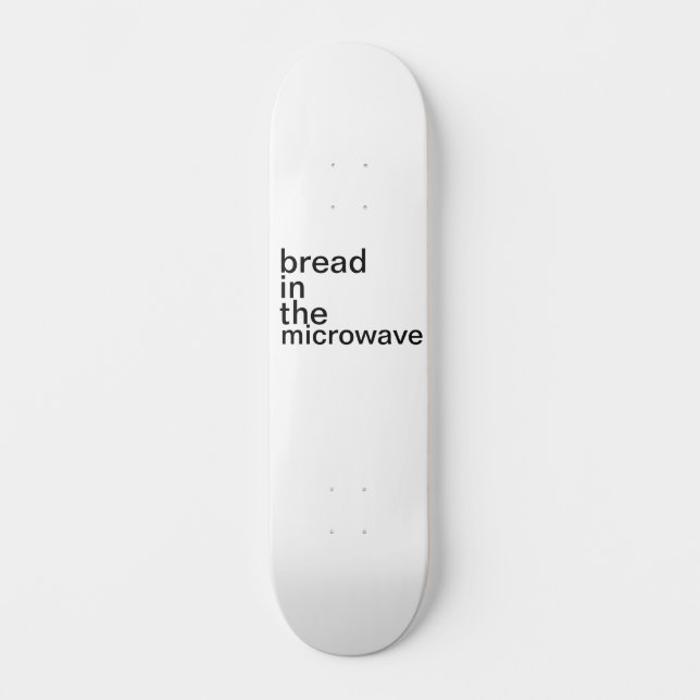 Skate pão no micro-ondas branco básico (Frente)