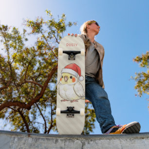 Skate Papagaio-do-nordeste de Natal Personalizado Usando