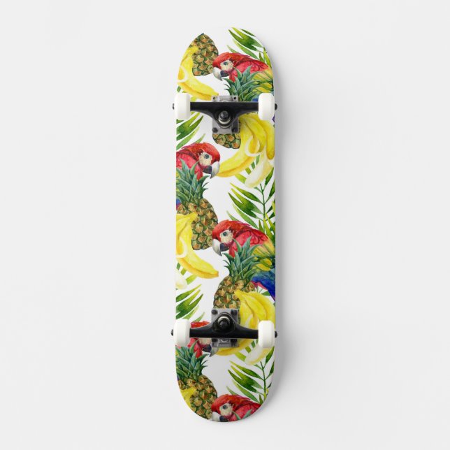 Skate Papagaios e fruta tropical (Frente)
