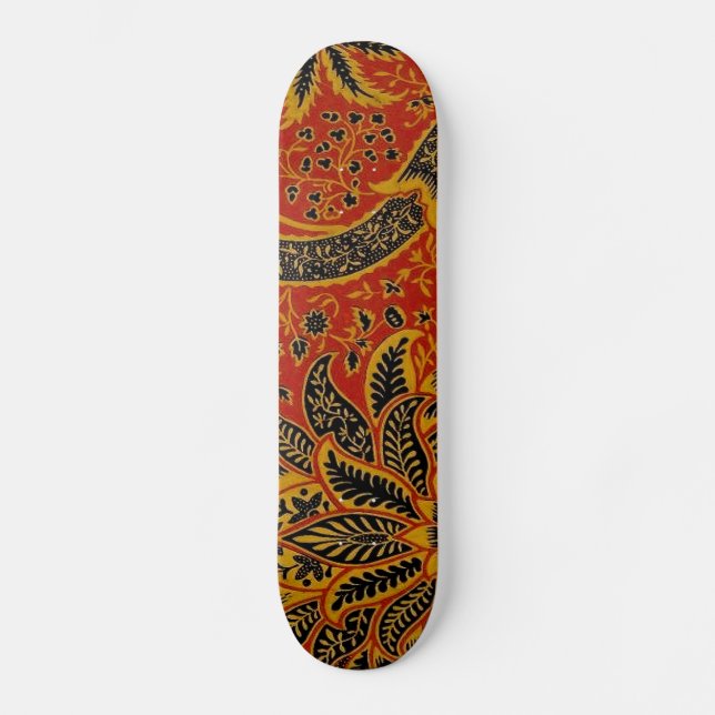 Skate Papel de Parede Antigo da Índia de William Morris (Frente)