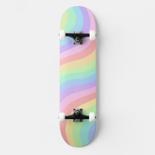 Skate Papel de Parede Bonito Arco-íris Estético