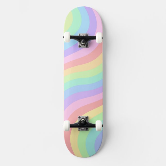 Skate Papel de Parede Bonito Arco-íris Estético (Frente)