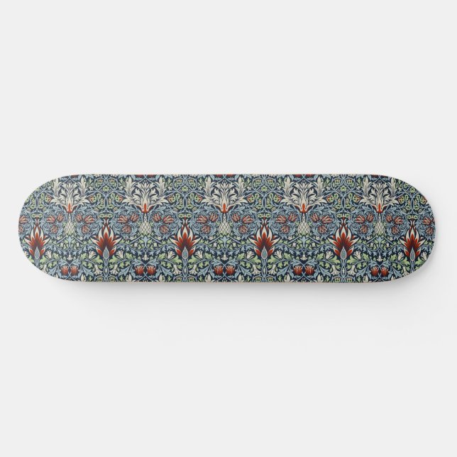 Skate Papel de parede floral Morris Navy Blue Snakeshead (Horz)