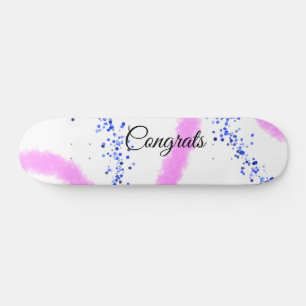 Skate Parabéns simples e mínimos adicionam seu nome de t