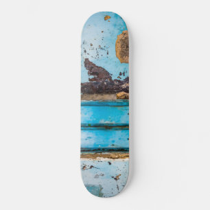 Skate Parede e porta azuis