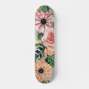 Skate Pasta Floral Watercolor Wreath Rosa Rosa