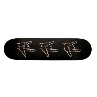 Skate Pastel do ASL eu te amo