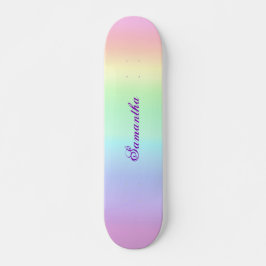 Skate Pastel Rainbow Aestic Purple Name