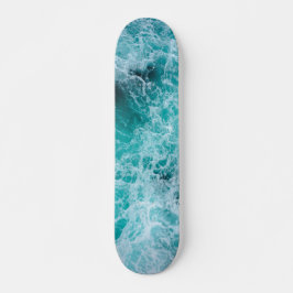Skate Patineta Blue Ocean waves