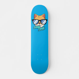 Skate patineta con diseño de gato legal