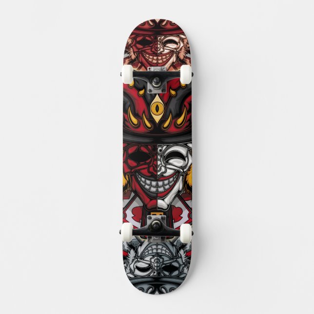 Skate Patineta Máscara del bromista  (Frente)