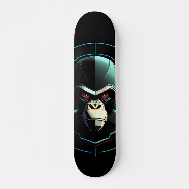 Skate Patineta Mono Robot Combativo (Frente)