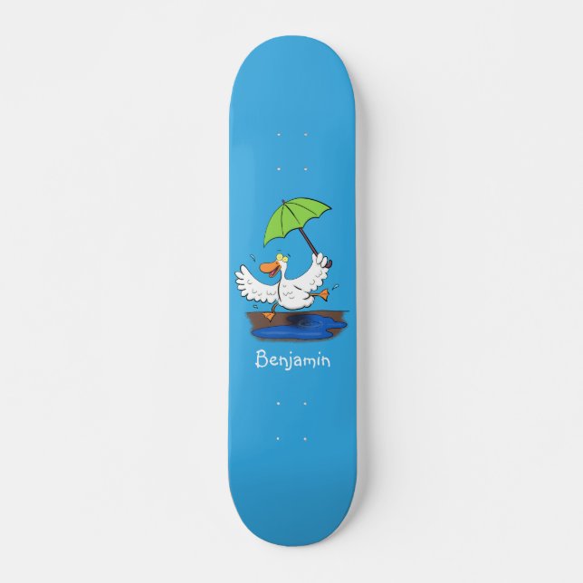 Skate Pato engraçado com desenho animado de dança de gua (Frente)
