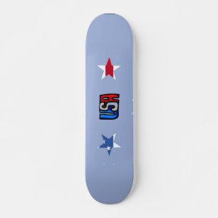 Skate patriótico das estrelas