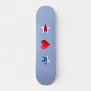 Skate patriótico das estrelas