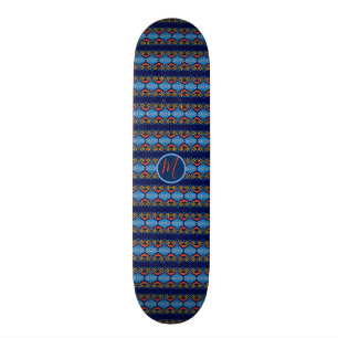 Skate Pattern.monogram geométrico étnico do sudoeste