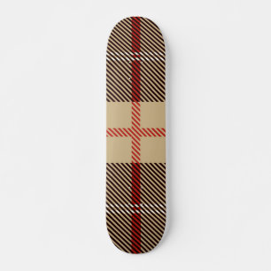 Skate Patternl Na moda Scottish Geométrico Vintage