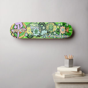 Skate Paz-Amor-Compaixão-Kanji - -