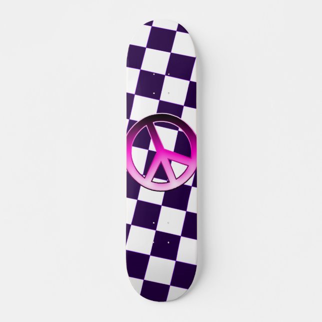 Skate Paz cor-de-rosa (Frente)