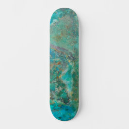 Skate Pedra Mineral Chrysocolla Azul
