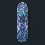 Skate Penas Bonitas - Voo Exótico<br><div class="desc">Lindas Penas - Escolha / adicione suas cores de fundo favoritas!</div>